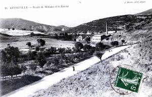 Affreville - Route de Miliana et Zaccar - 1912